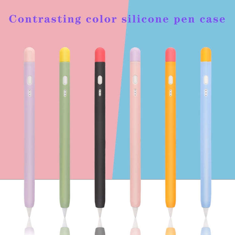 Contrasting Color Series Silicone Protective Pen Case For Yibosi 6(Black)