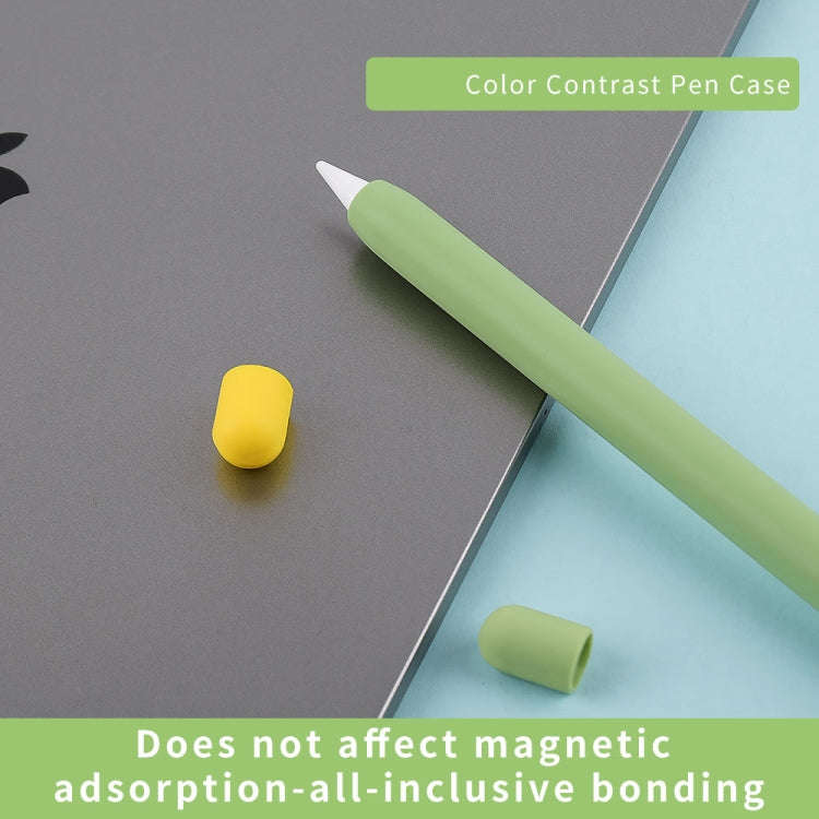 Contrasting Color Series Silicone Protective Pen Case For Yibosi 6(Matcha Green)
