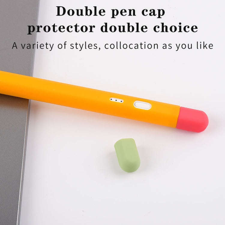 Contrasting Color Series Silicone Protective Pen Case For Yibosi 6(Matcha Green)