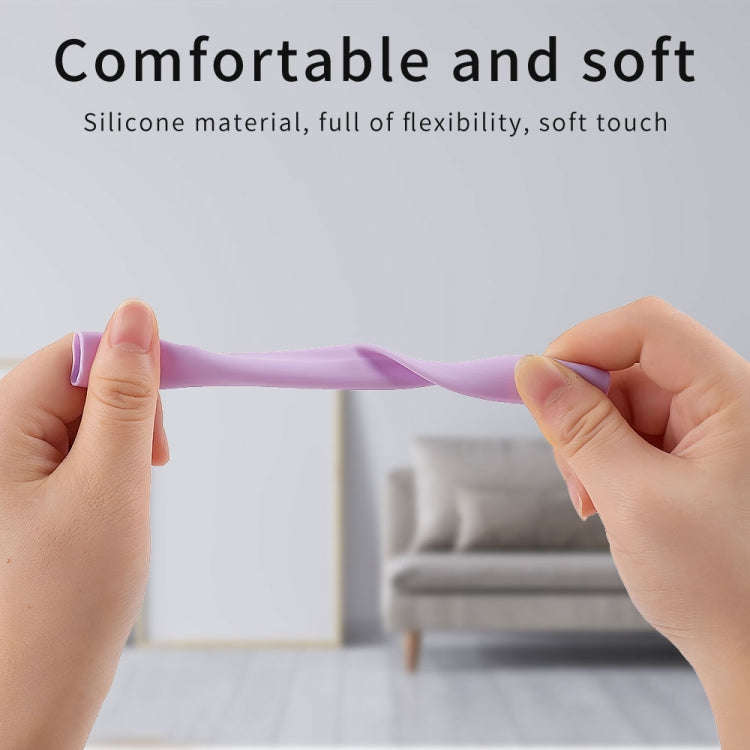 Contrasting Color Series Silicone Protective Pen Case For Yibosi 6(Purple)