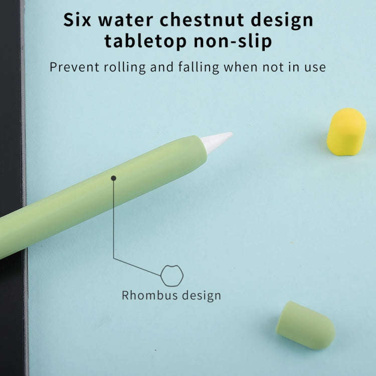 Contrasting Color Series Silicone Protective Pen Case For Yibosi 6(Matcha Green)