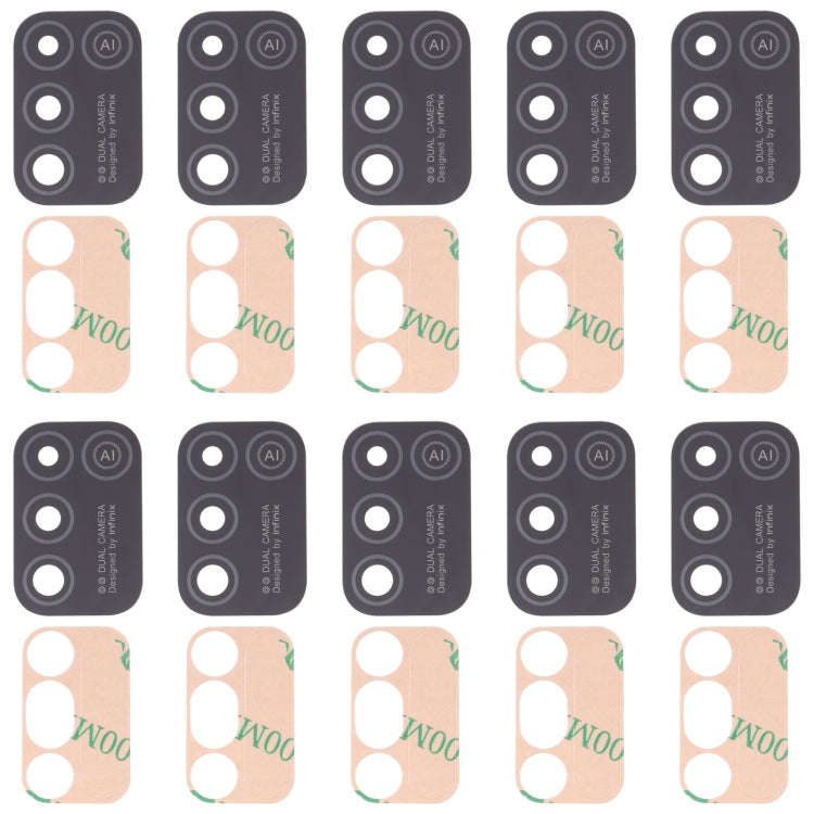 For Infinix Hot 11 Play 10pcs Back Camera Lens
