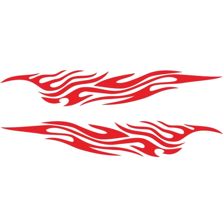 2 PCS/Set D-476 Fire Element Pattern Car Modified Decorative Sticker(Red)