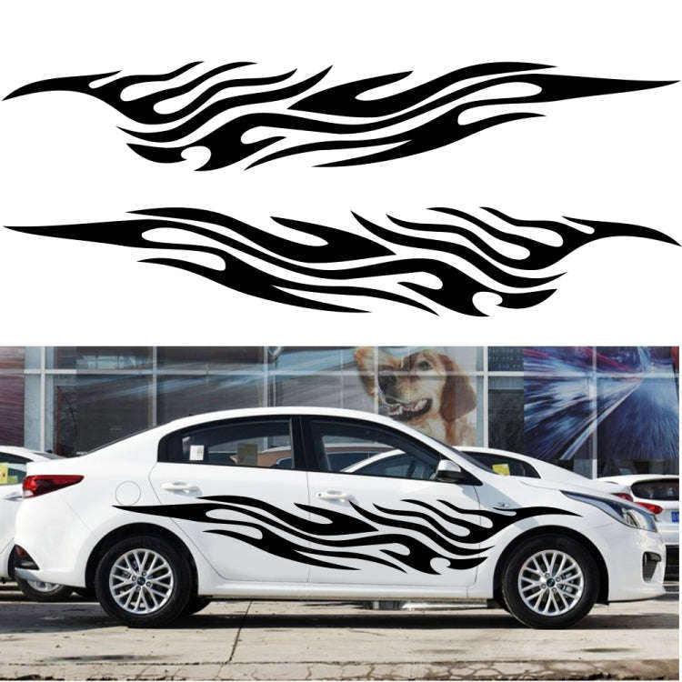 2 PCS/Set D-476 Fire Element Pattern Car Modified Decorative Sticker(Red)