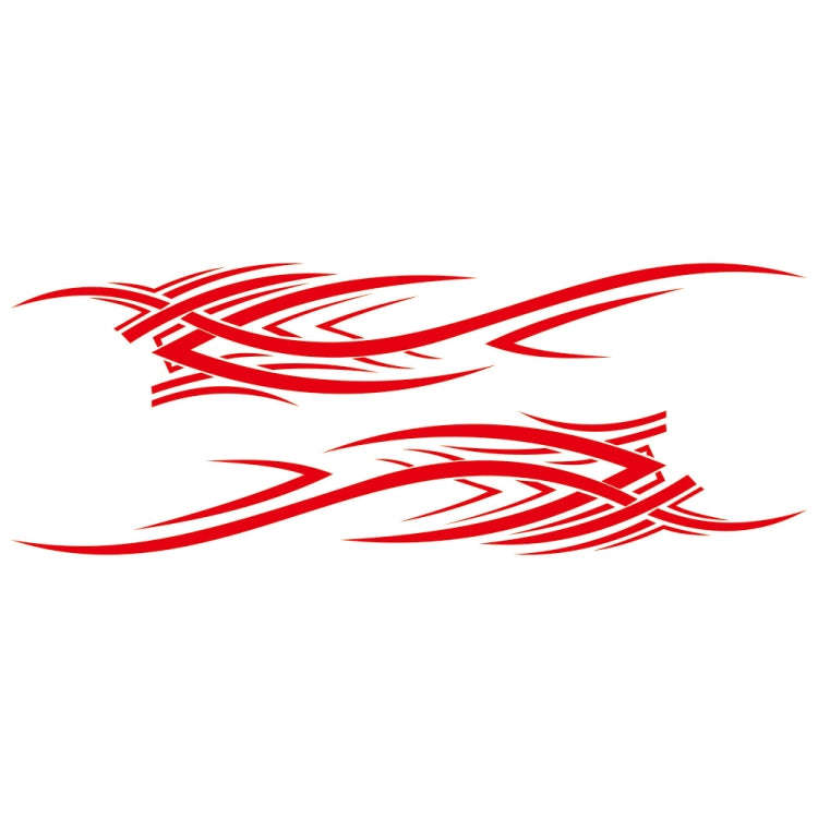 2 PCS/Set D-503 Totem Pattern Car Modified Decorative Sticker(Red)