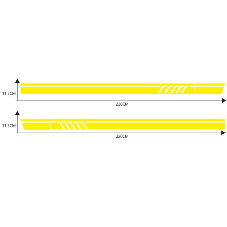 D-655 Universal Car Modified Decorative Sticker(Yellow)