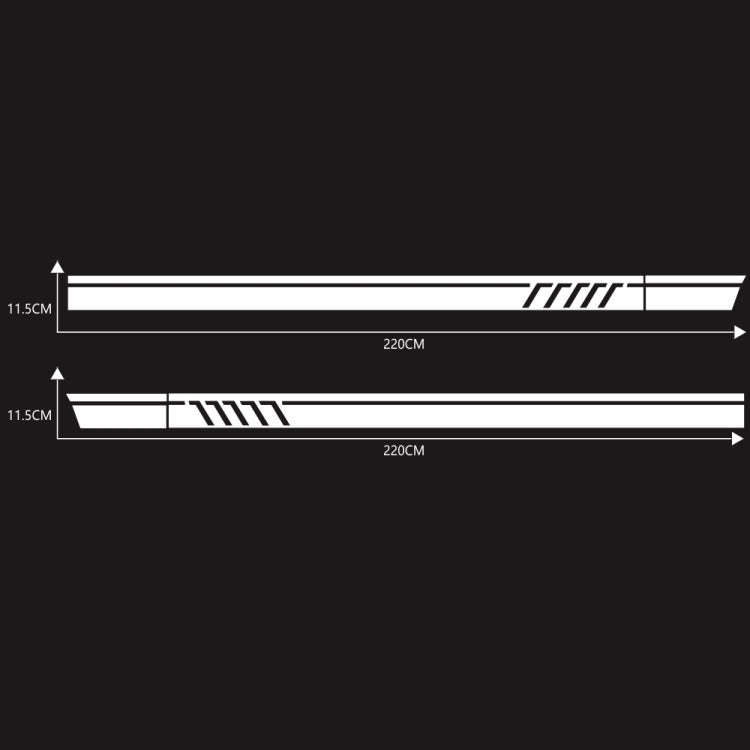 D-655 Universal Car Modified Decorative Sticker(White)