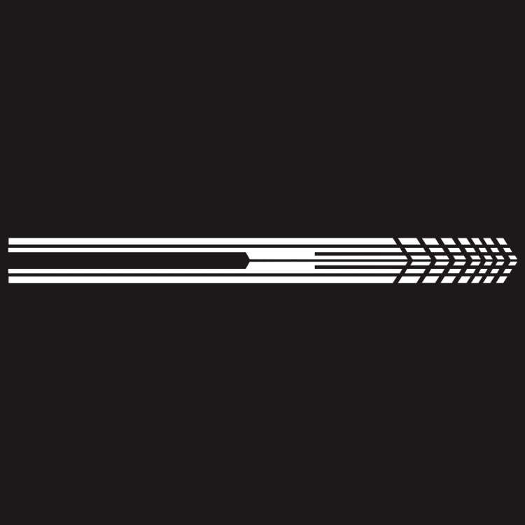 D-730 Stripe Pattern Car Modified Decorative Sticker(White)