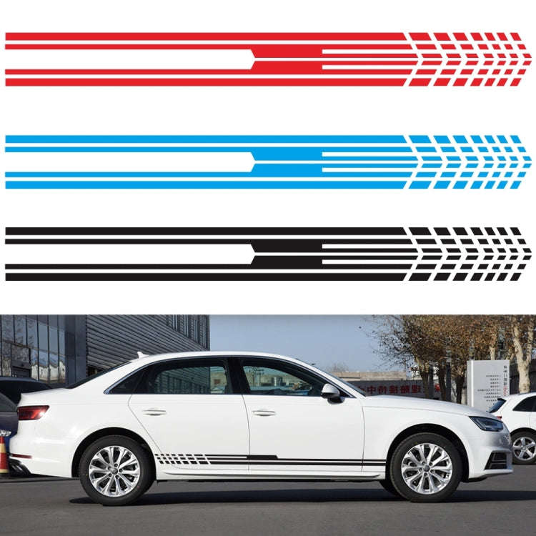D-730 Stripe Pattern Car Modified Decorative Sticker(White)