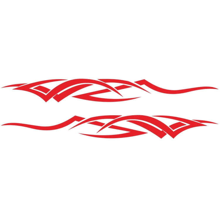 2 PCS/Set D-731 Totem Pattern Car Modified Decorative Sticker(Red)