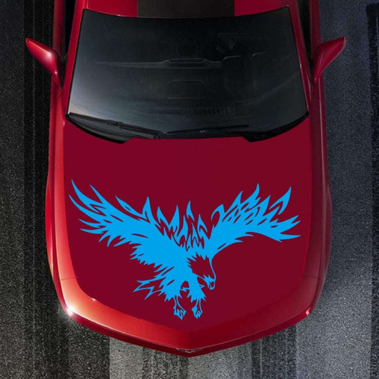 D-733 Eagle Pattern Car Modified Hood Decorative Sticker(Blue)