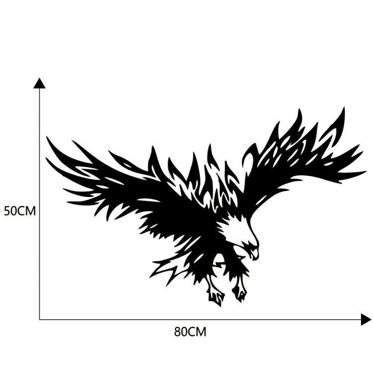 D-733 Eagle Pattern Car Modified Hood Decorative Sticker(Black)