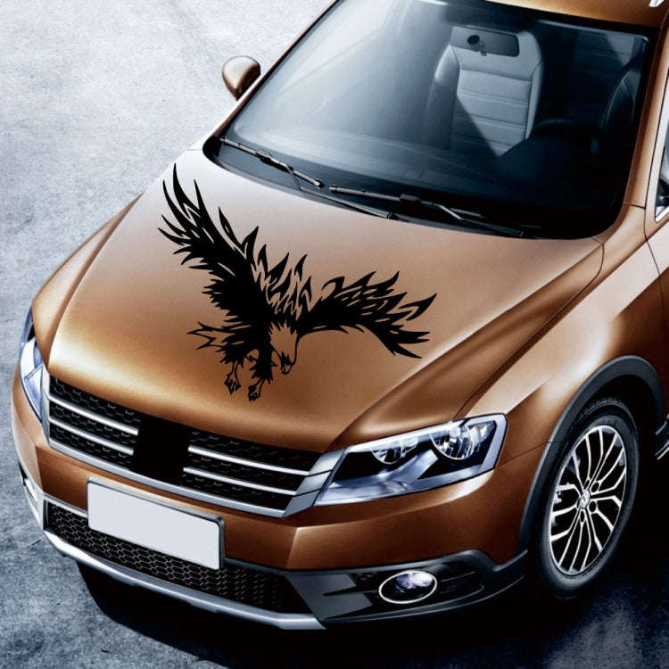 D-733 Eagle Pattern Car Modified Hood Decorative Sticker(Black)
