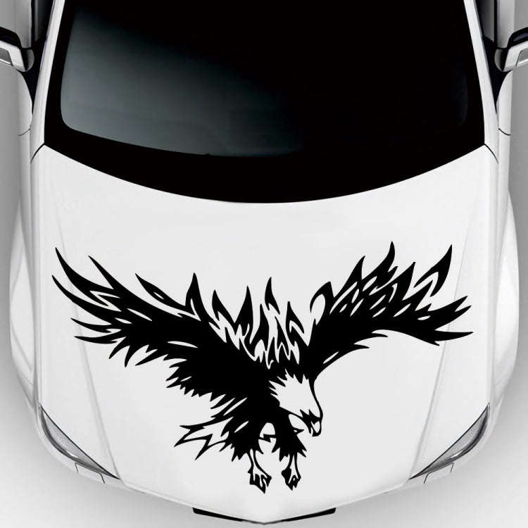 D-733 Eagle Pattern Car Modified Hood Decorative Sticker(Black)