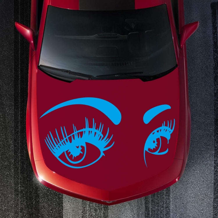 D-821 Beauty Eyes Pattern Car Modified Decorative Sticker(Blue)