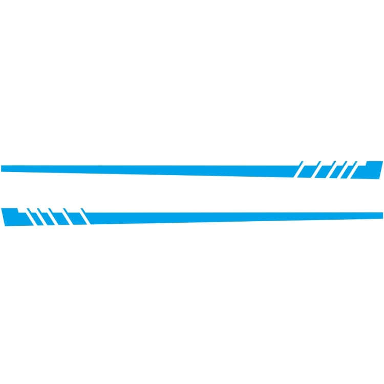 2 PCS/Set D-854 Stripe Pattern Car Modified Decorative Sticker(Blue)