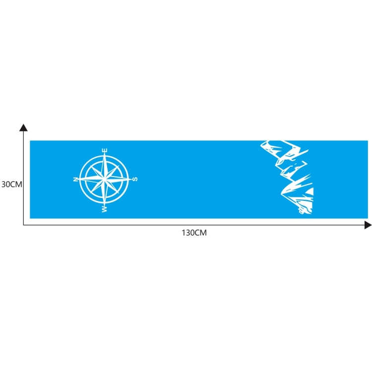 D-864 Compass Pattern Car Modified Decorative Sticker(Blue)