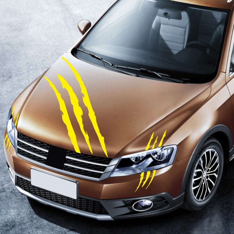 D-865 Claw Scratches Pattern Car Modified Decorative Sticker(Yellow)