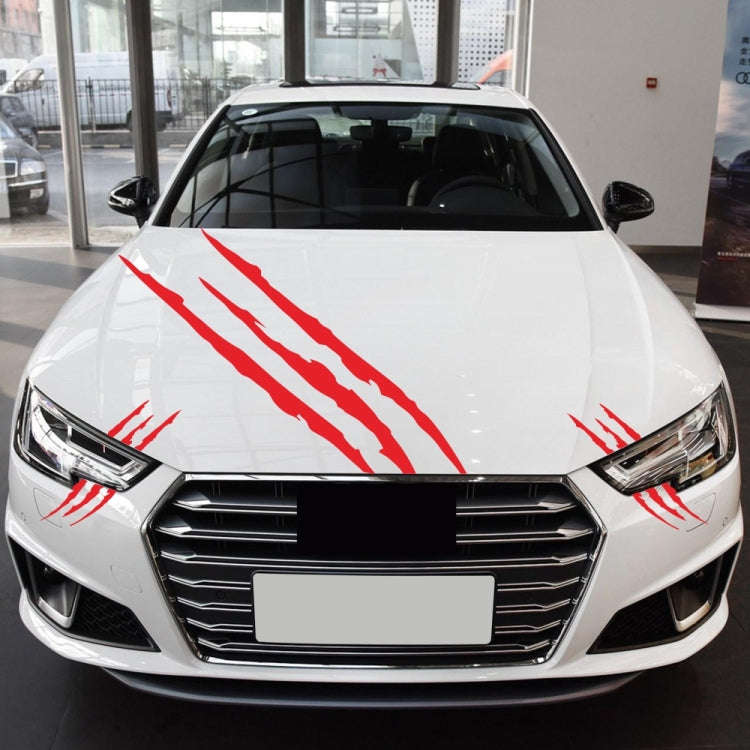 D-865 Claw Scratches Pattern Car Modified Decorative Sticker(Red)