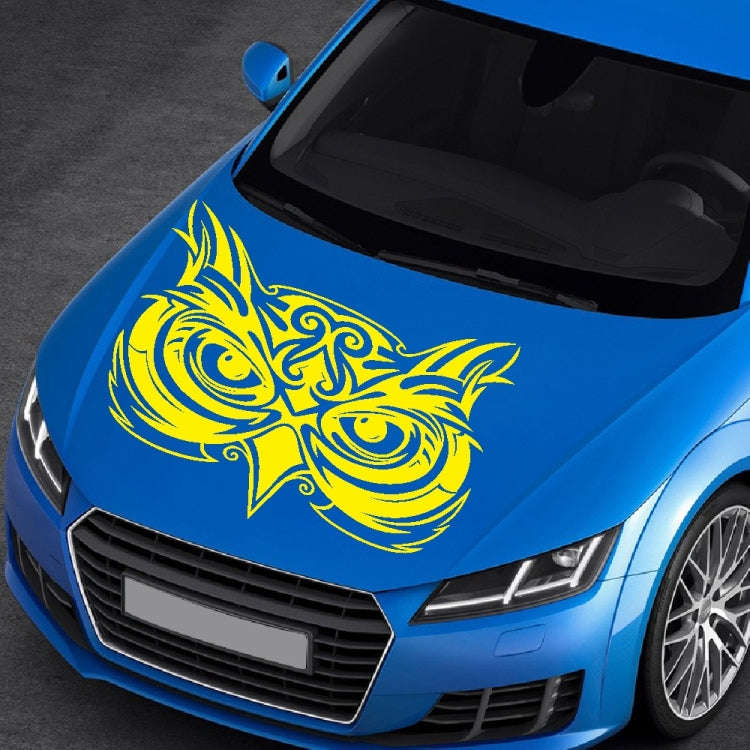 D-921 Eagle Totem Pattern Car Modified Decorative Sticker(Yellow)
