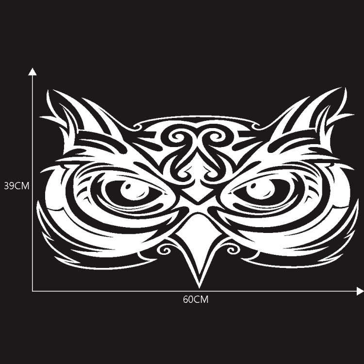 D-921 Eagle Totem Pattern Car Modified Decorative Sticker(White)