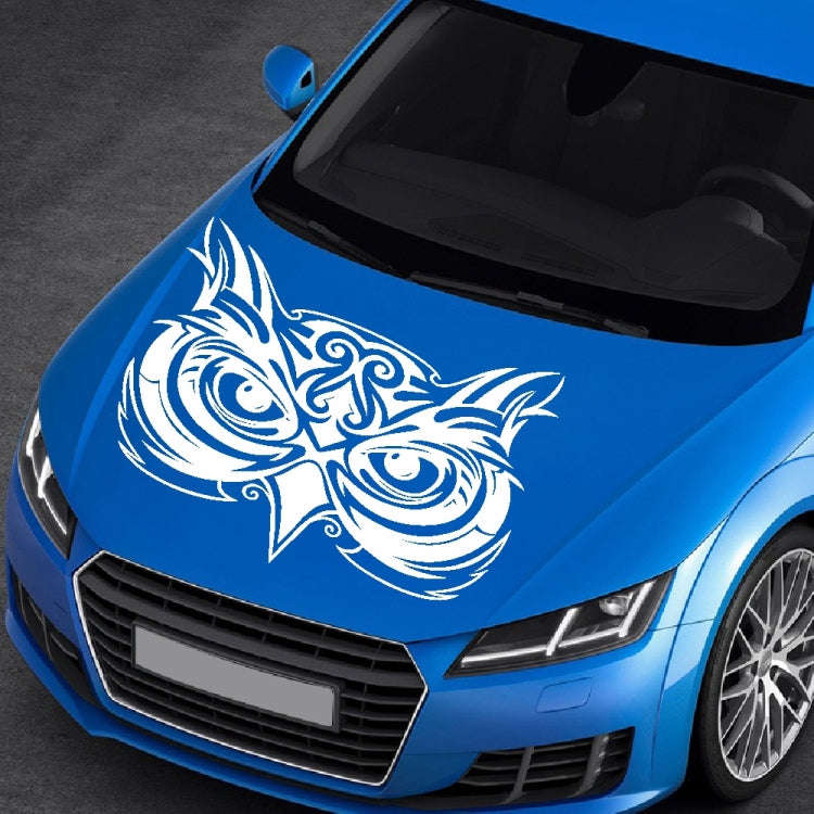 D-921 Eagle Totem Pattern Car Modified Decorative Sticker(White)