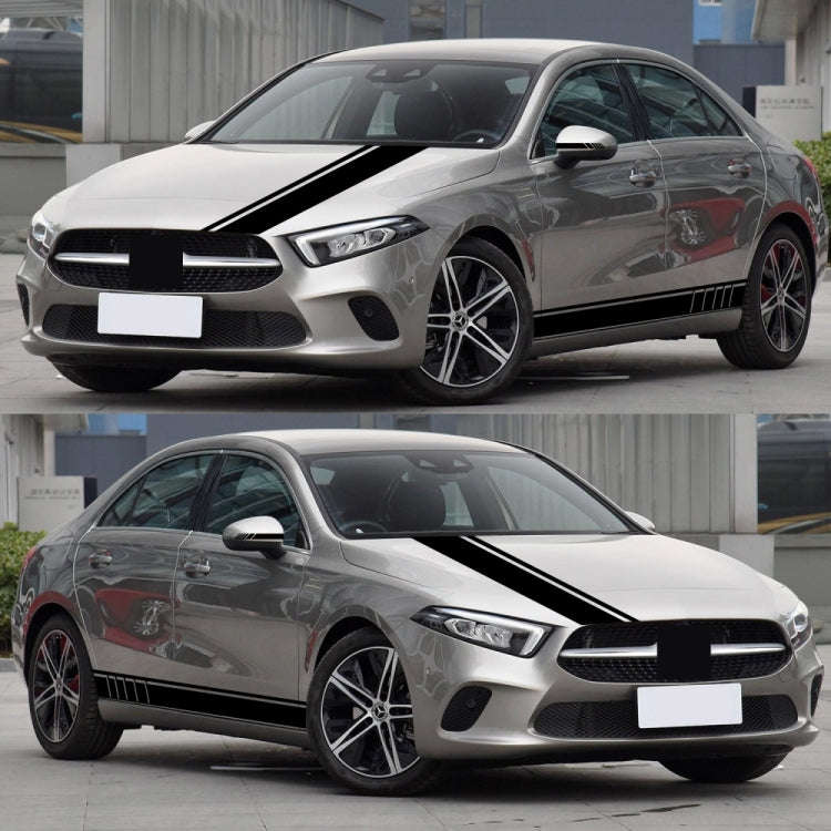 D-930 Lines Pattern Car Modified Decorative Sticker(Black)