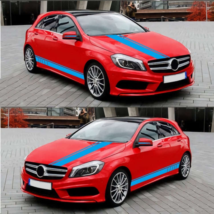 D-930 Lines Pattern Car Modified Decorative Sticker(Blue)