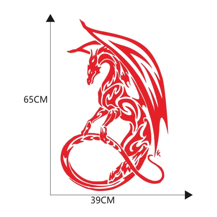 D-931 Pterosaur Pattern Car Modified Decorative Sticker(Red)