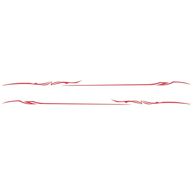 2 PCS/Set D-933 Lightning Pattern Car Modified Decorative Sticker(Red)