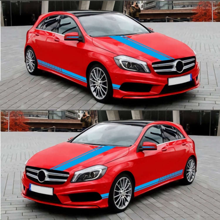 D-936 Stripe Pattern Car Modified Decorative Sticker(Blue)