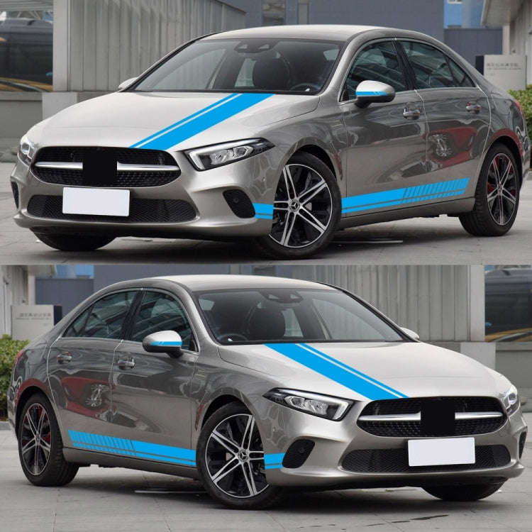 D-936 Stripe Pattern Car Modified Decorative Sticker(Blue)