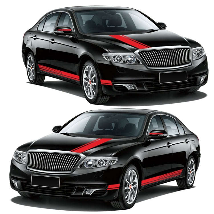 D-936 Stripe Pattern Car Modified Decorative Sticker(Red)