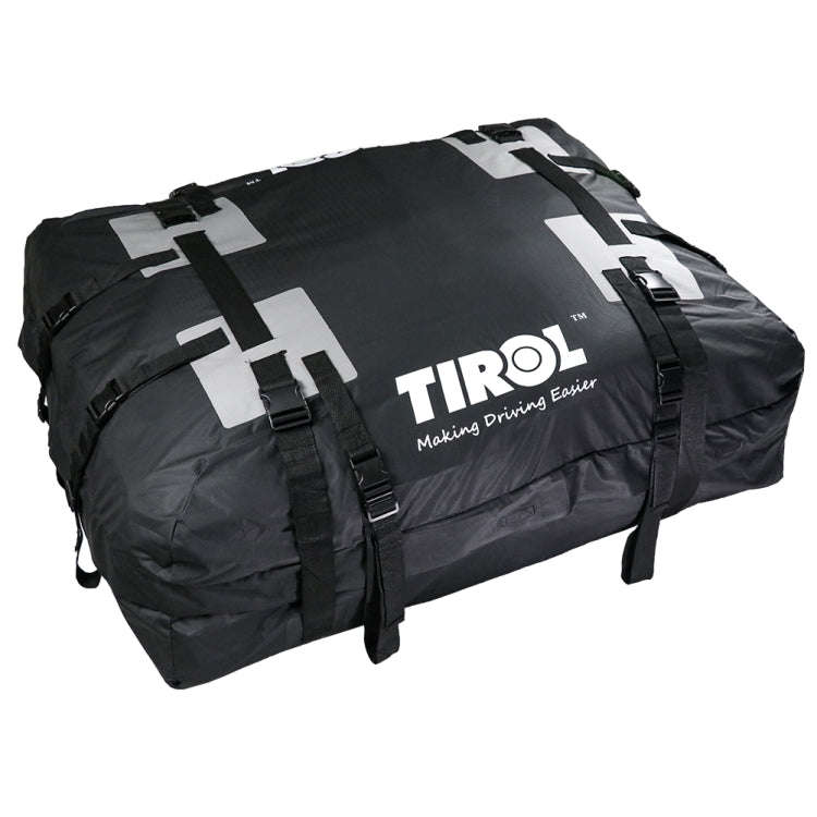 TIROL T24528 15 Cubic Foot Car Universal Rainproof Roof Luggage Outdoor Camper Roof Bag
