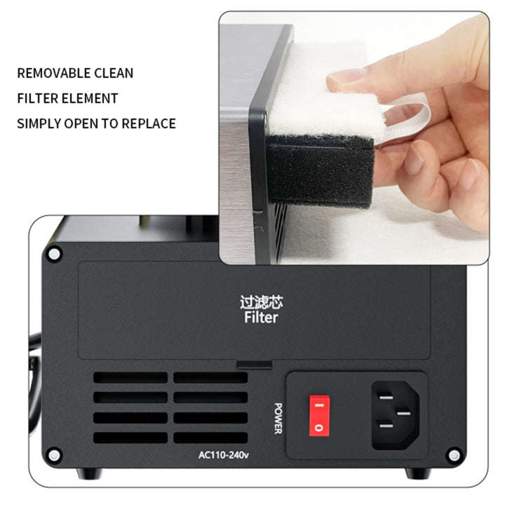 TBK D-201 2 in 1 Intelligent Constant Temperature Soldering Iron With Solder Smoking Absorber Too...