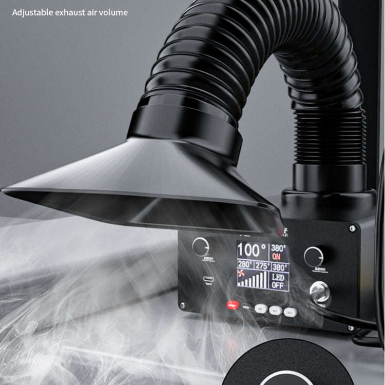 TBK D-201 2 in 1 Intelligent Constant Temperature Soldering Iron With Solder Smoking Absorber Too...