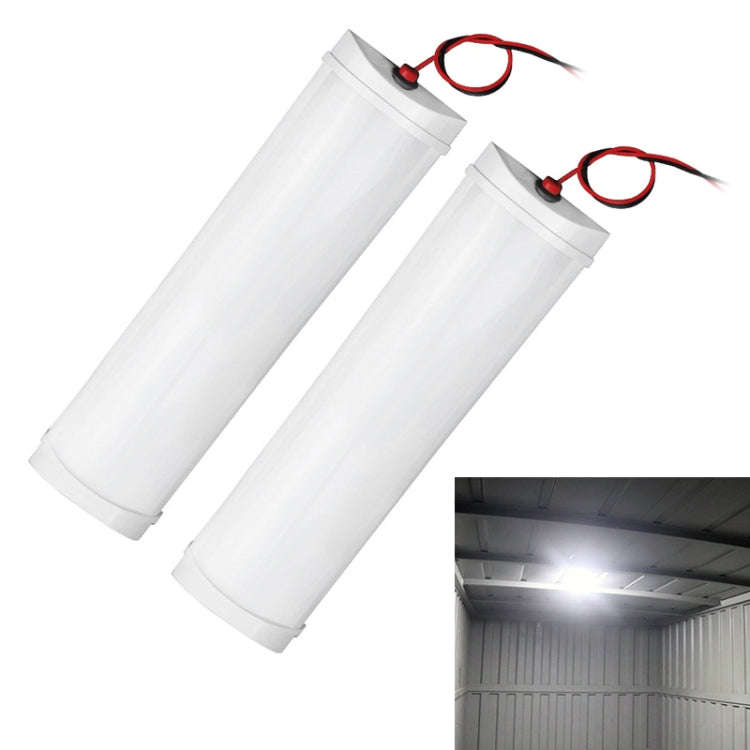 2 PCS ZS-3330 Truck LED Inside Reading Light Car Cabin Light Bar, Voltage:DC24V(White Light)