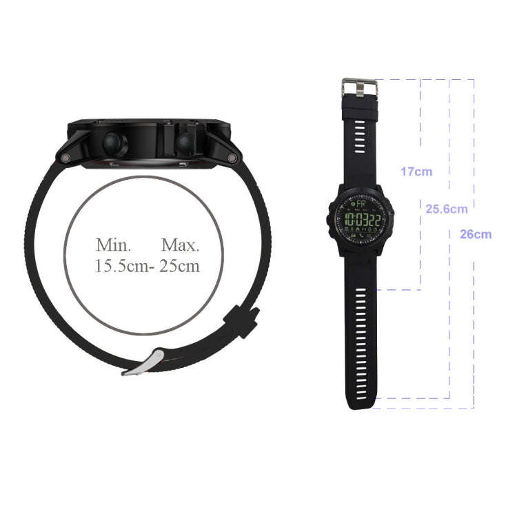 PR1-2 1.24 inch IP68 Waterproof Sport Smart Watch, Support Bluetooth / Sleep Monitor / Call Remin...