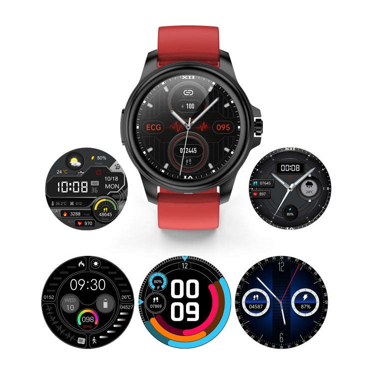 E89 1.32 Inch Screen Leather Strap Smart Health Watch Supports ECG Function, AI Medical Diagnosis...