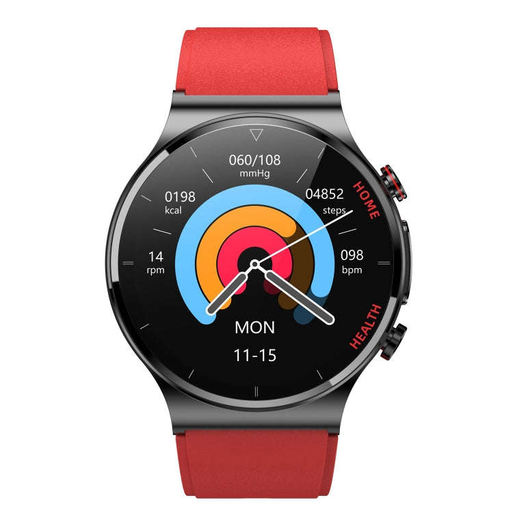 E300 1.32 Inch Screen TPU Watch Strap Smart Health Watch Supports Body Temperature Monitoring, EC...