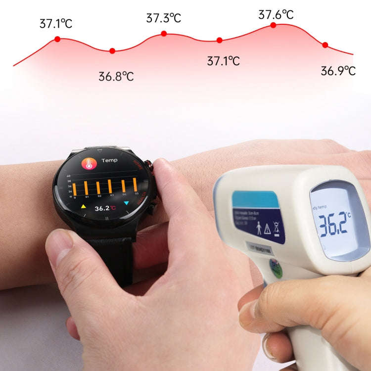 E300 1.32 Inch Screen TPU Watch Strap Smart Health Watch Supports Body Temperature Monitoring, EC...