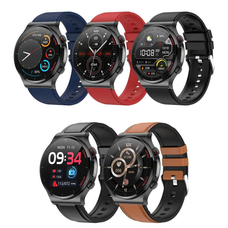E300 1.32 Inch Screen TPU Watch Strap Smart Health Watch Supports Body Temperature Monitoring, EC...