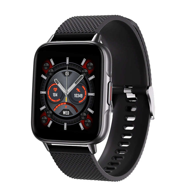 FW02 1.7 Inch Square Screen Silicone Strap Smart Health Watch Supports Heart Rate, Blood Oxygen M...