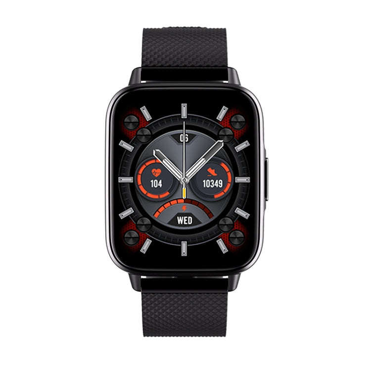 FW02 1.7 Inch Square Screen Silicone Strap Smart Health Watch Supports Heart Rate, Blood Oxygen M...