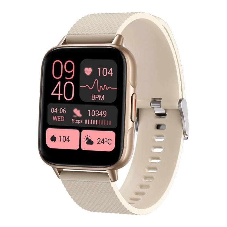 FW02 1.7 Inch Square Screen Silicone Strap Smart Health Watch Supports Heart Rate, Blood Oxygen M...