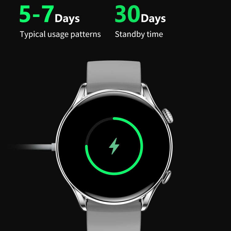 X5 1.32 Inch Round Screen Silicone Strap Smart Health Watch Supports Body Temperature Monitoring,...