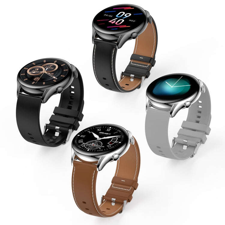 X5 1.32 Inch Round Screen Silicone Strap Smart Health Watch Supports Body Temperature Monitoring,...