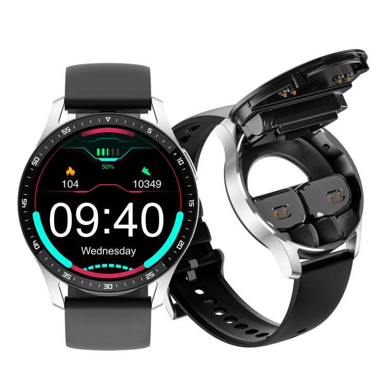 X7 1.32 Inch IPS Touch Screen 2 in 1 Bluetooth Earphone Smart Watch, Supports Heart Rate Monitori...