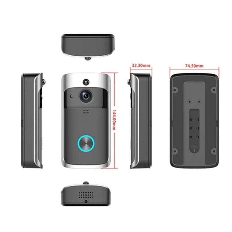 M3 720P Smart WIFI Ultra Low Power Video Visual Doorbell With Ding Dong Version(AU Plug)