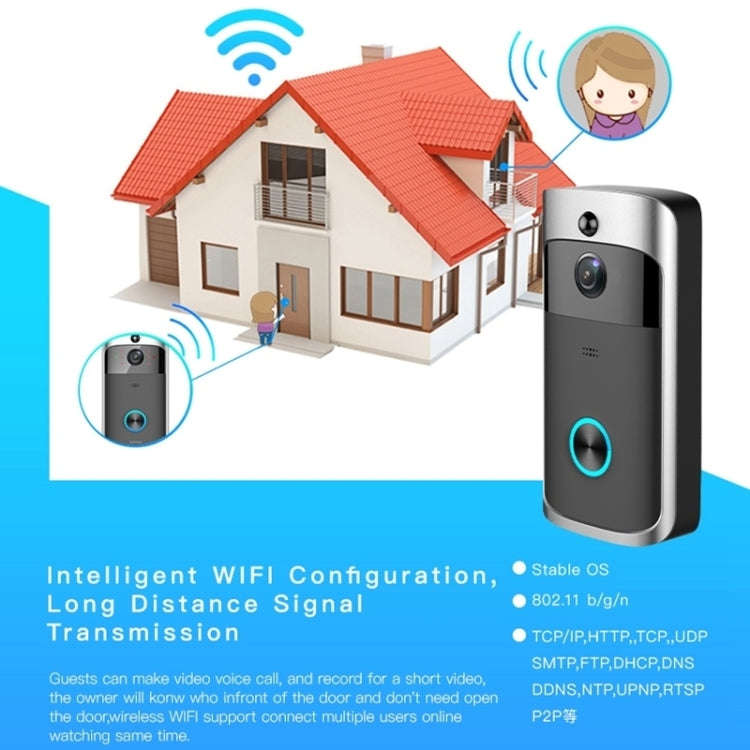 M3 720P Smart WIFI Ultra Low Power Video Visual Doorbell With Ding Dong Version(AU Plug)